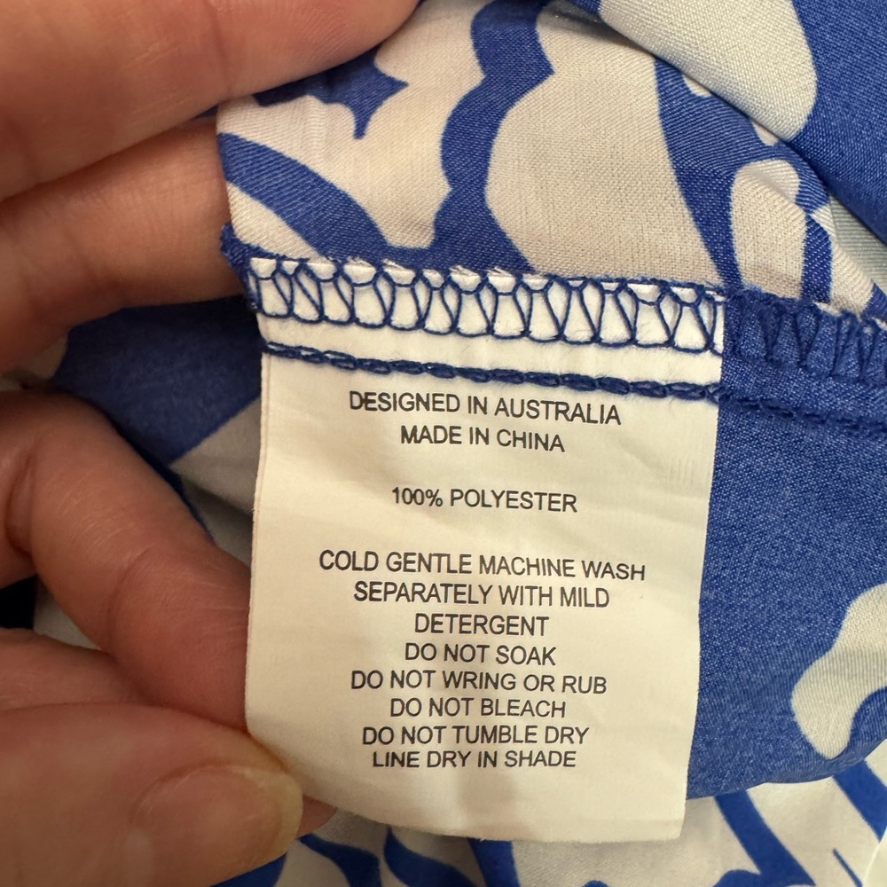 Paper Heart Strapless Blue Floral Maxi Dress | Size S - Picture 6 of 6